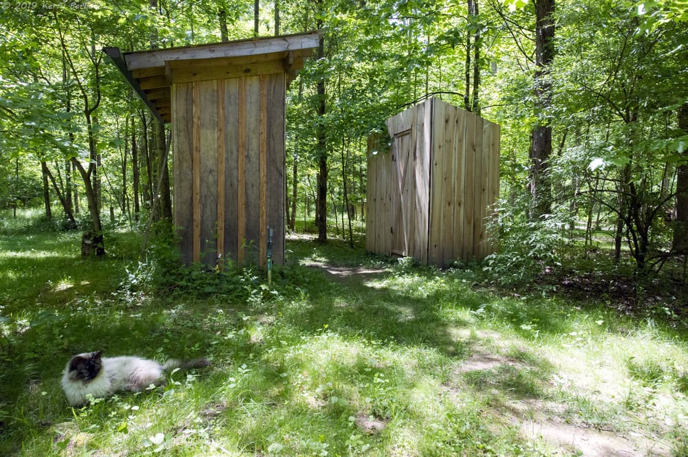 Outhouse and new shower house