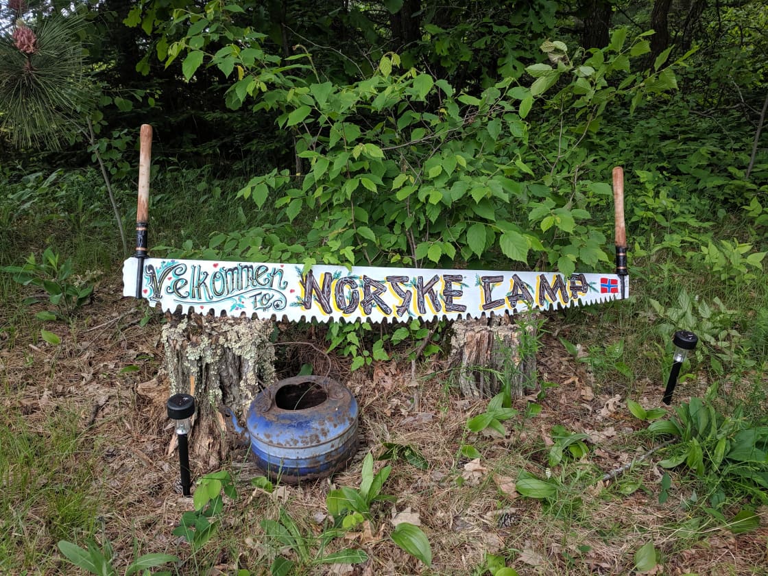 Camp Sign at entrance