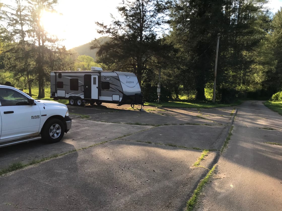 Travel Trailer Site and driveway