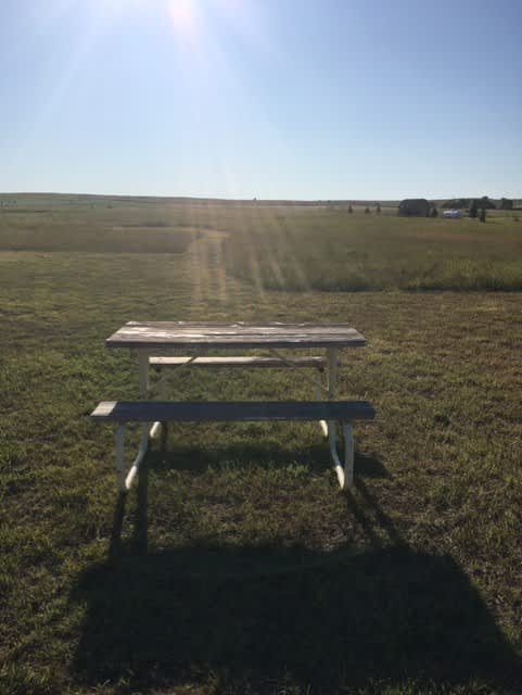 Enjoy a peaceful dinner on the prairie.