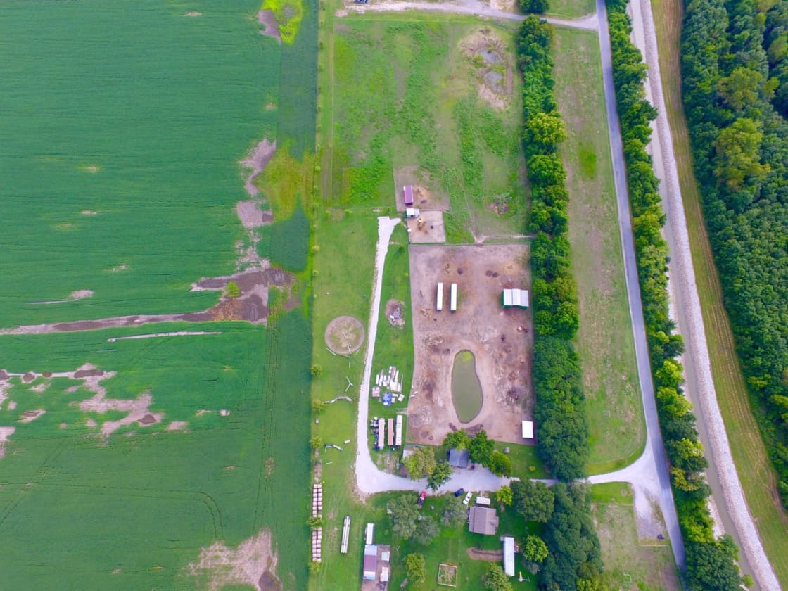 Partial Aerial View of farm