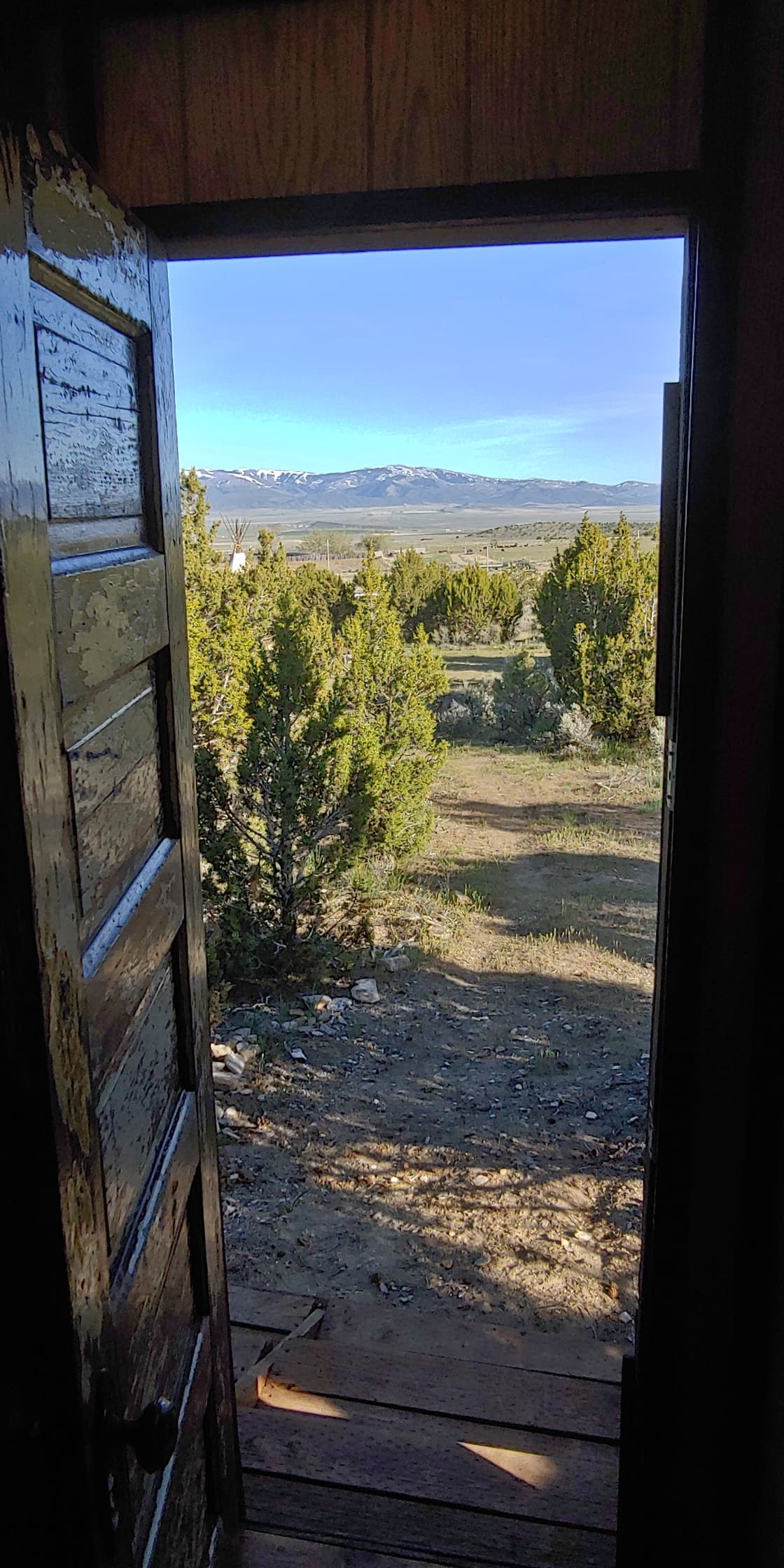View from the outhouse
