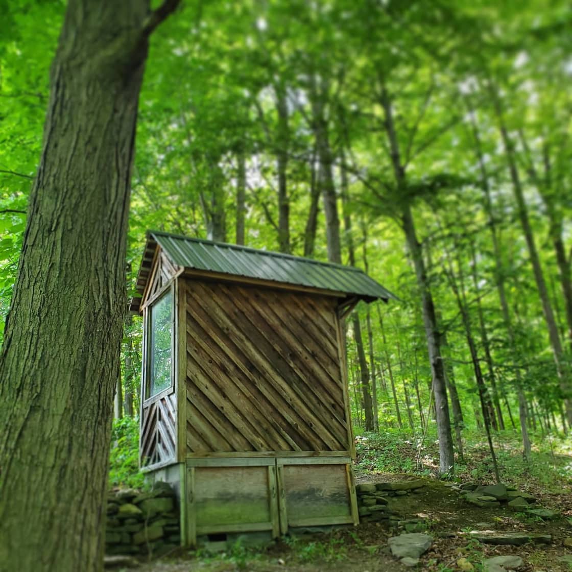 The outhouse near the Pines 
