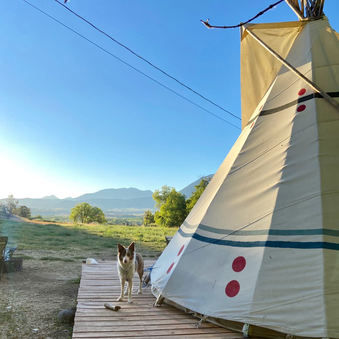 We loved the tipi life!
