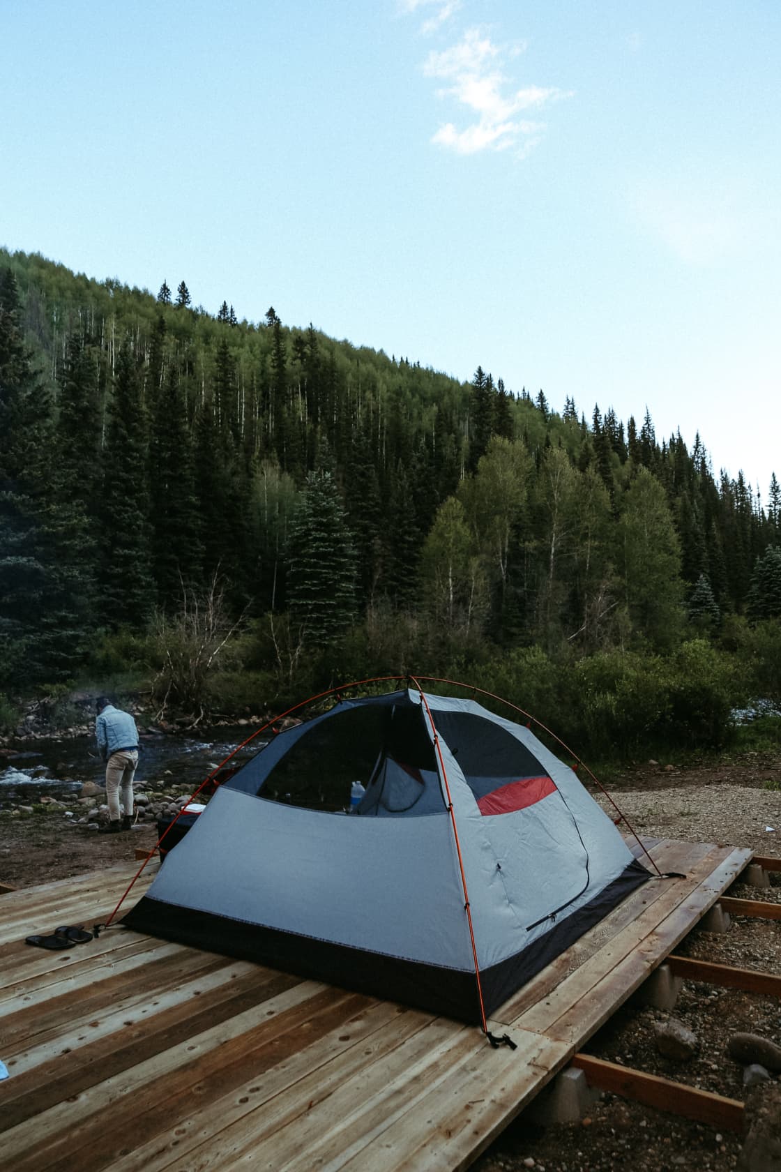 a platform for your tent