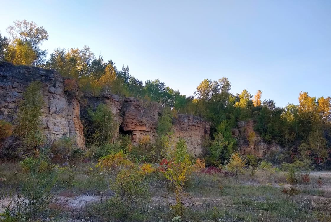 Quarry in the Mississippi Bluff