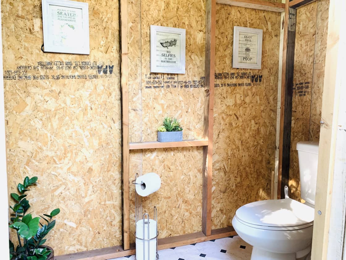 Restroom- regular flush toilet 