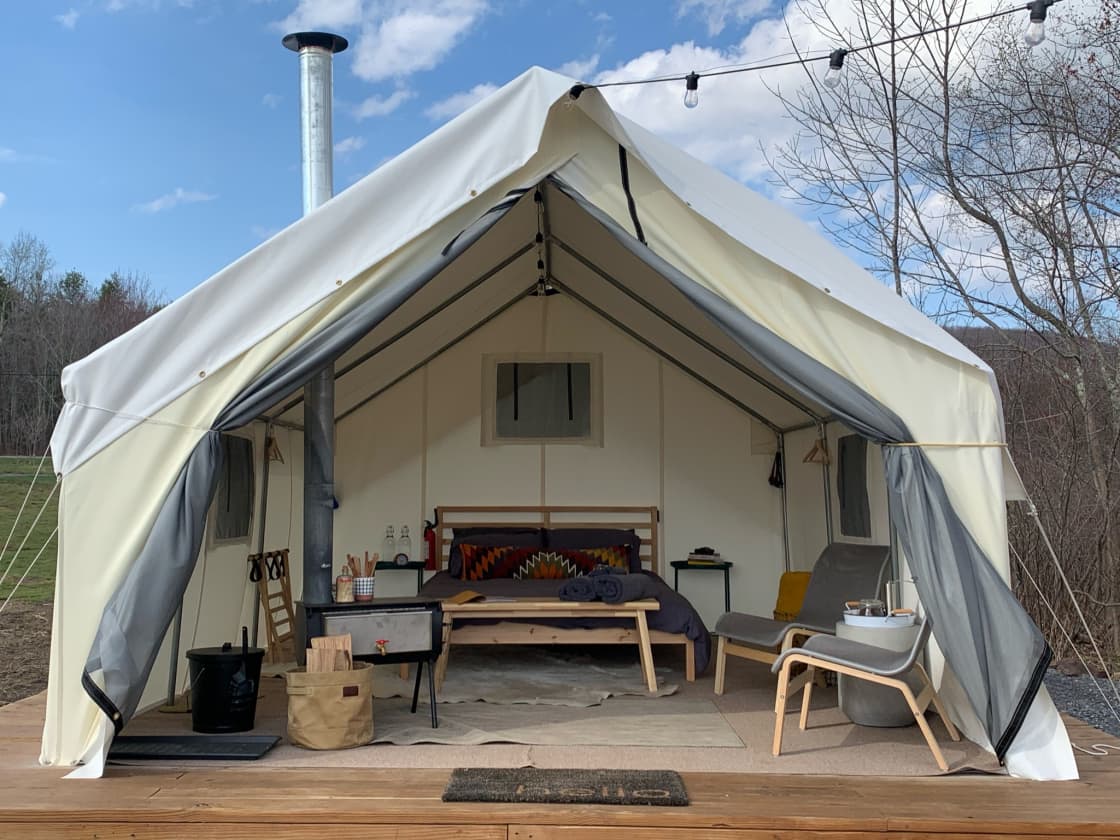 Your home (tent) away from home awaits