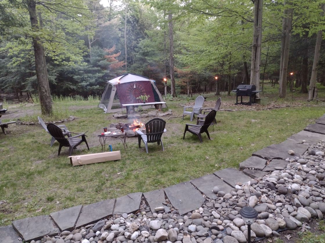 Camping at Cold Springs Domestead