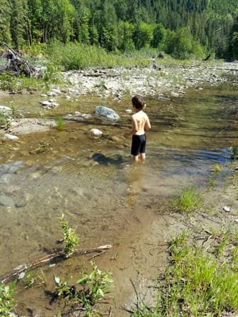 Areas at the River are kid friendly with Adult.