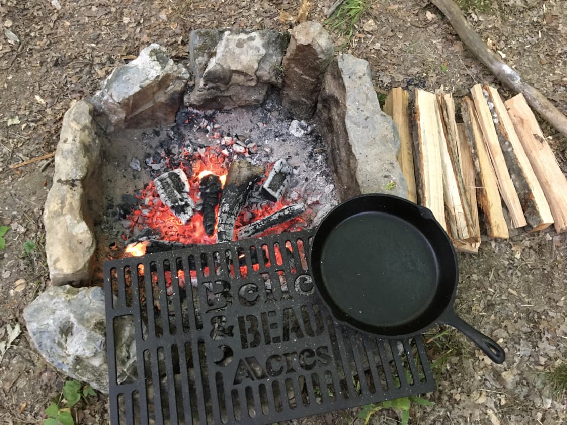 Don’t forget to pack the cast iron skillet 