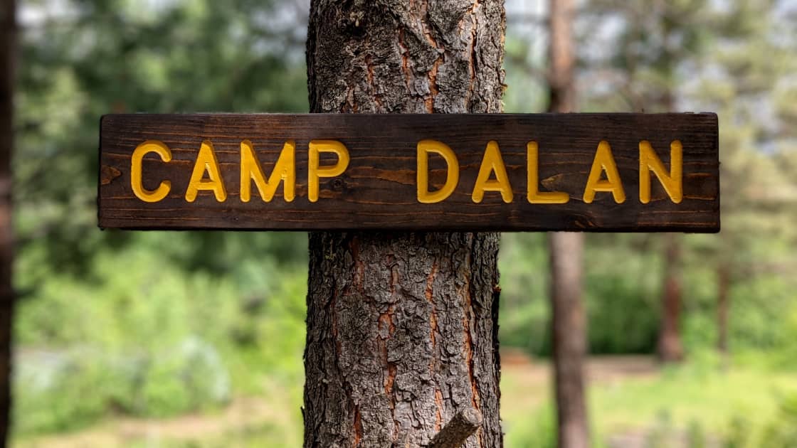 Personalized "CAMP" Signs available as an extra at checkout! 