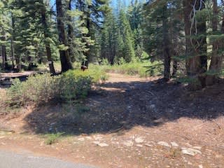 Here is the entrance from paved Bowman Lake Road 0.3 miles past the 8 mile marker on the right.
