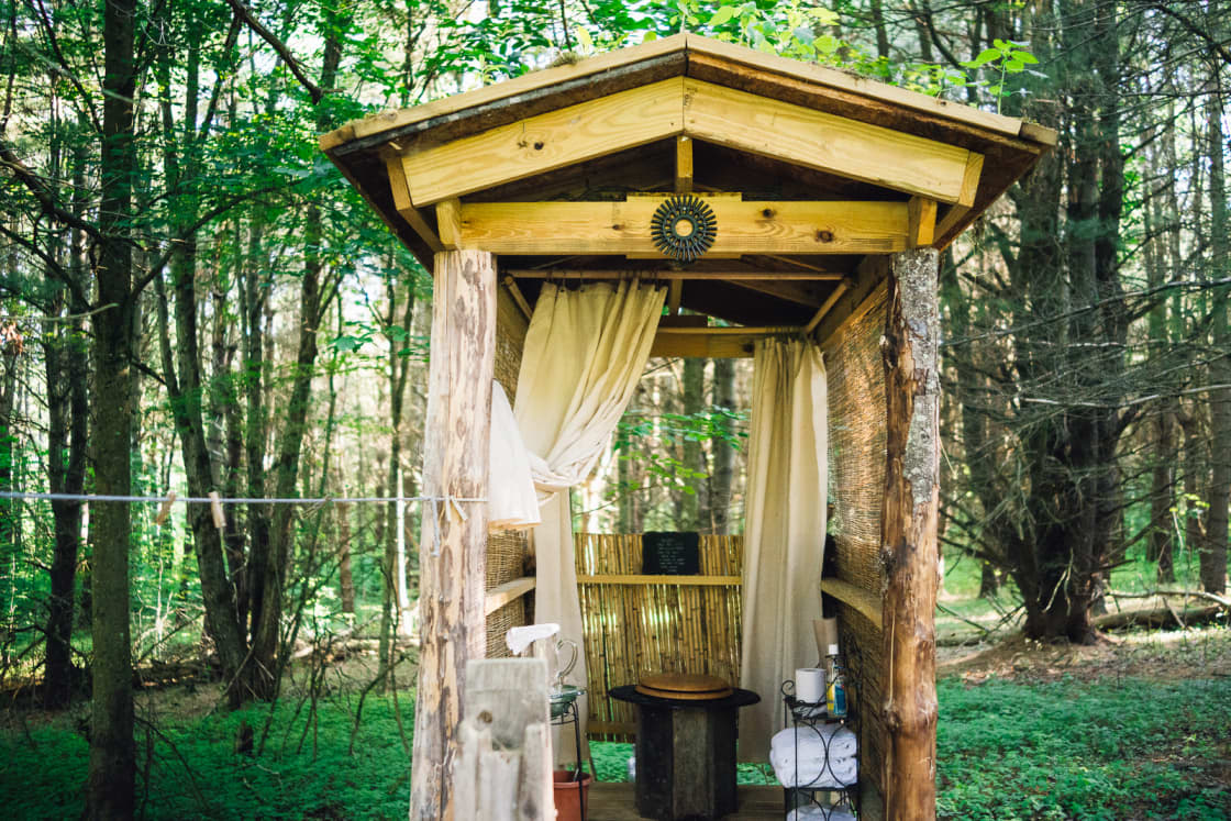 Who knew an outhouse could be so elegant?