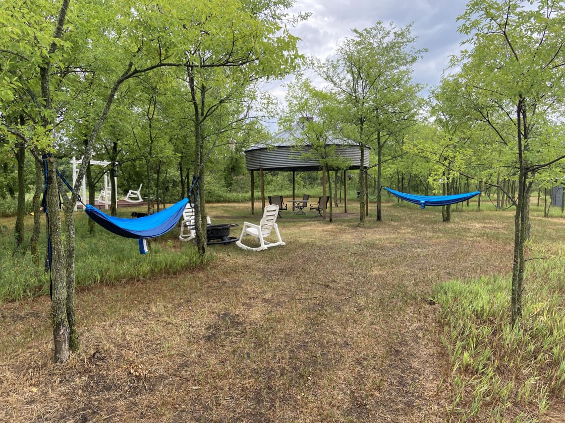Enjoy two hammocks included in the price