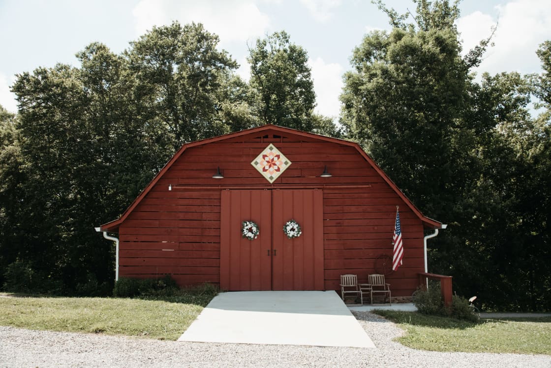 The big red barn has all kinds of fun surprises inside!