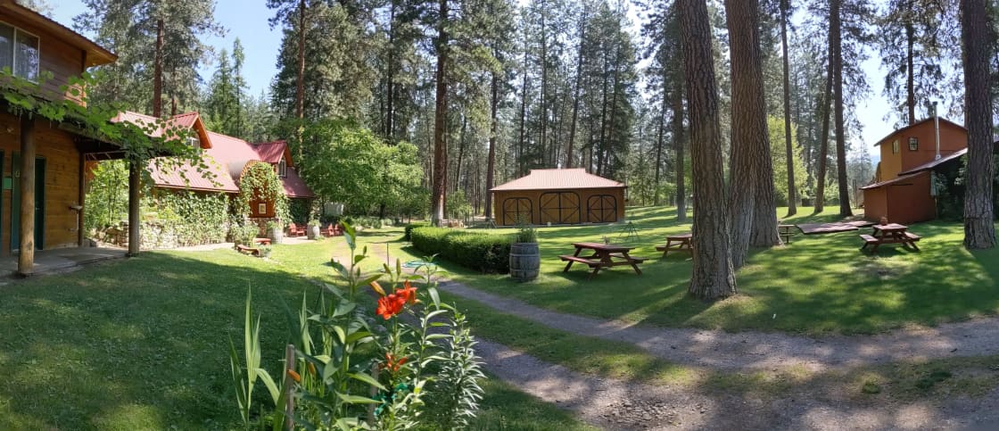Communal area of the grounds