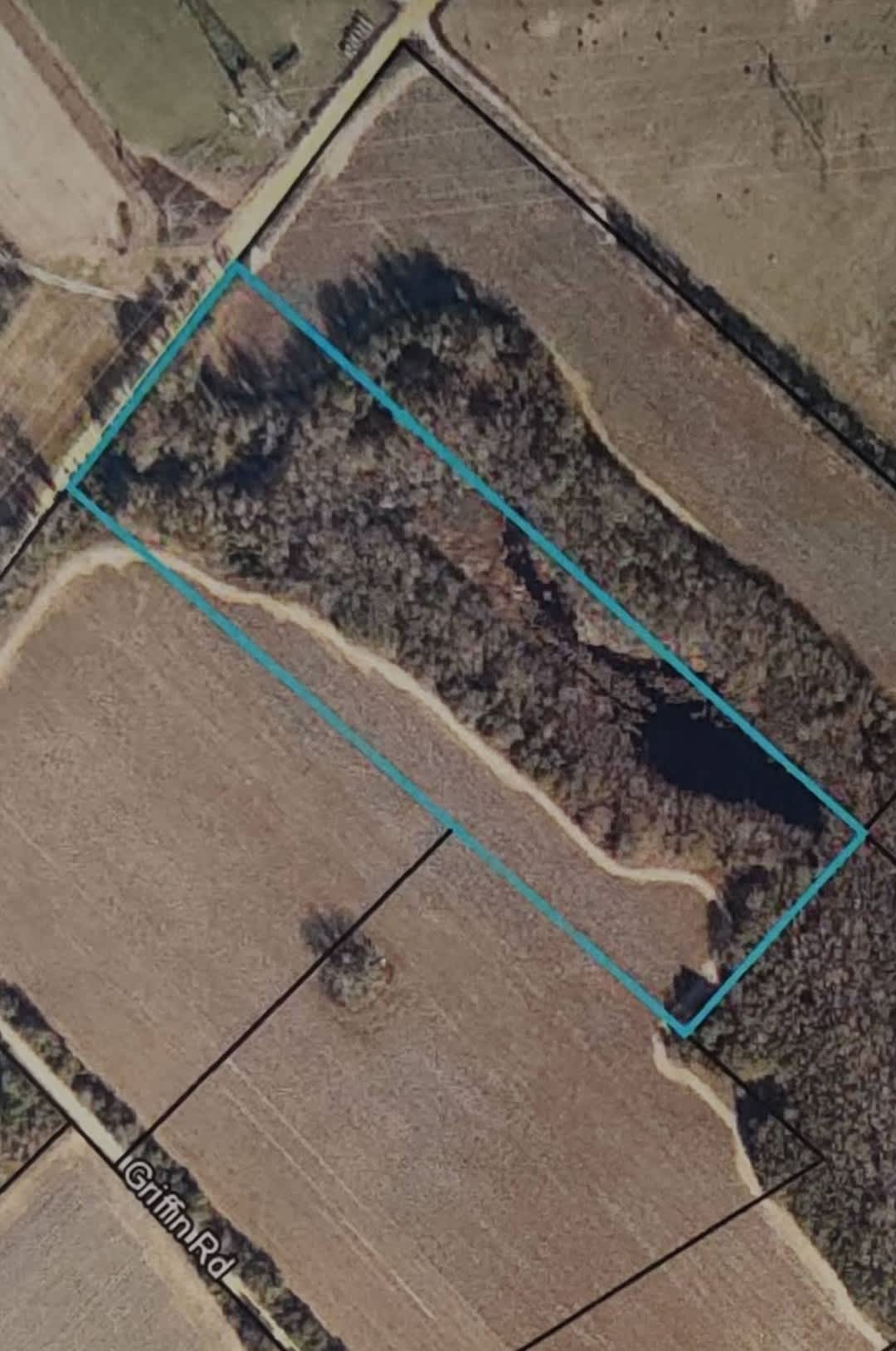 Aerial outlined view of our 10 acre property.