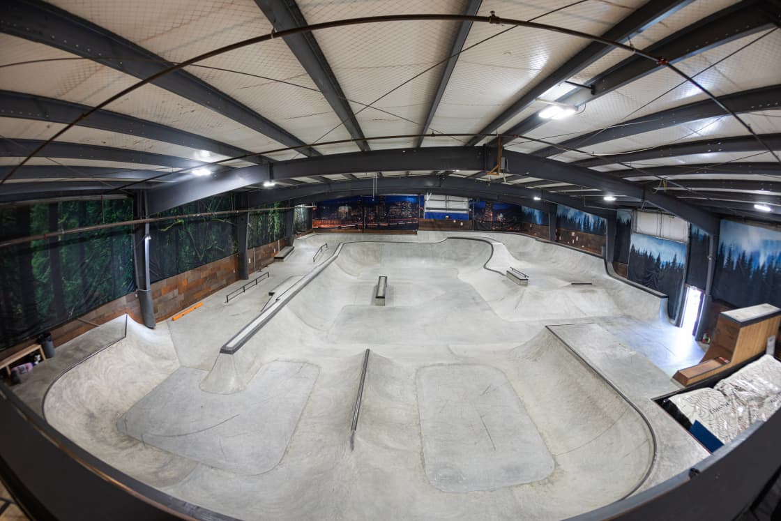 Our 10,000 sf indoor skateboard park is perfect for all abilities and serves as an extra bonus on those rainy days for which the Pacific Northwest is known.