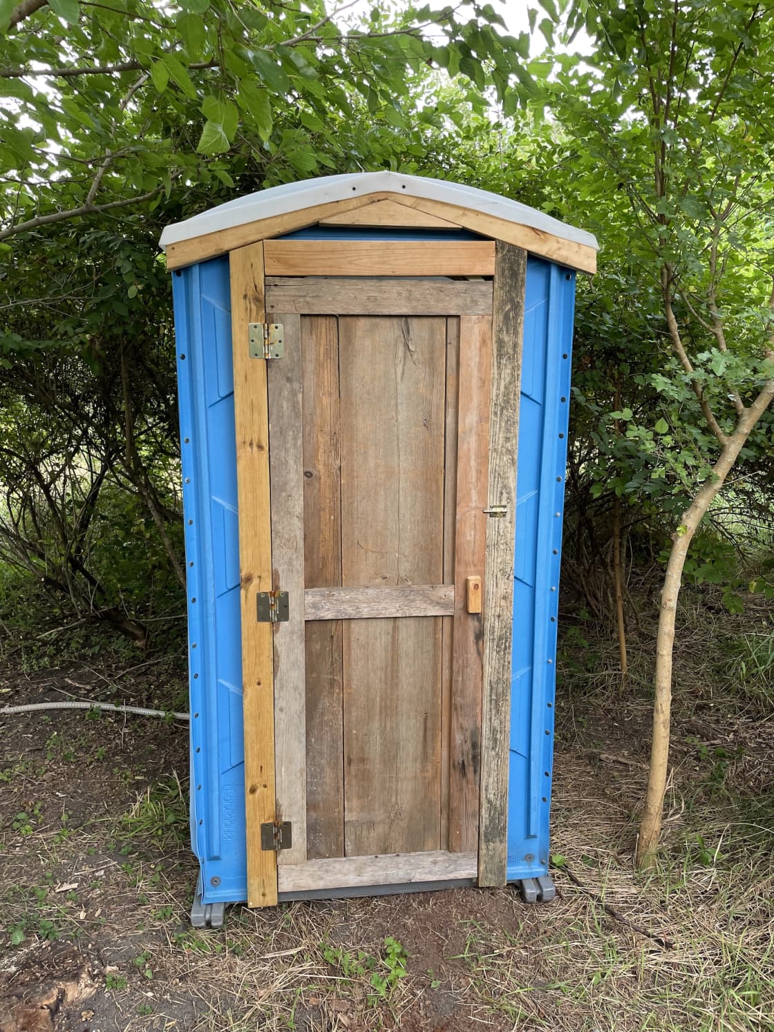 A short walk from the site is a composting outhouse