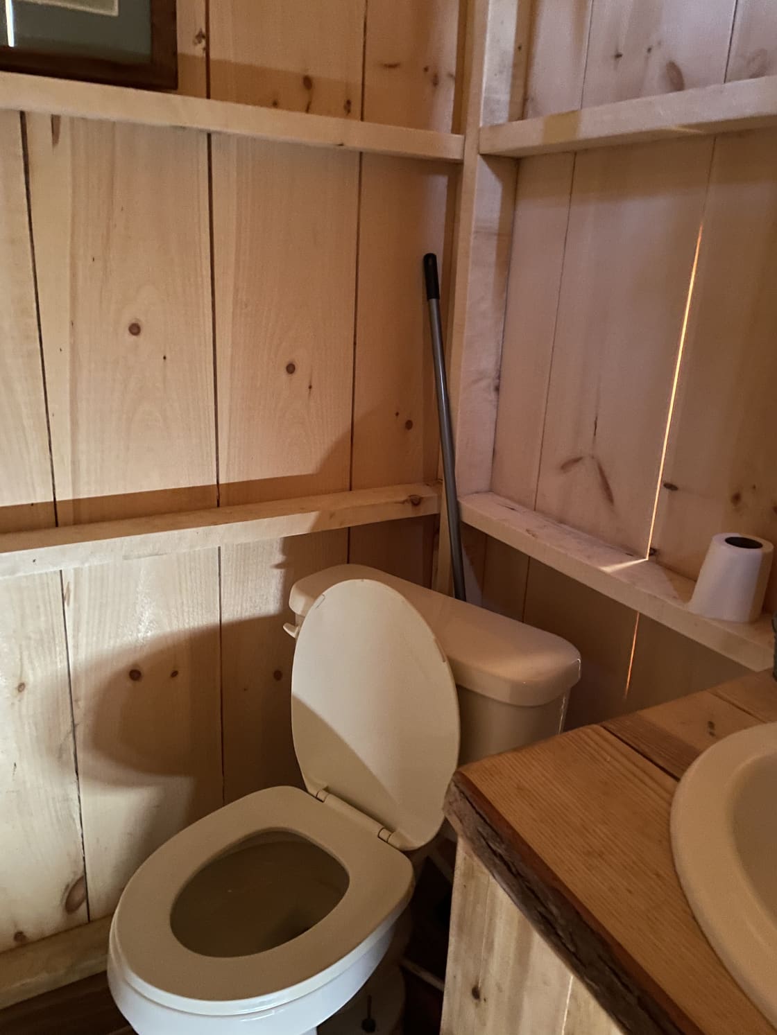 Cleanest flush toilet at a campground ever