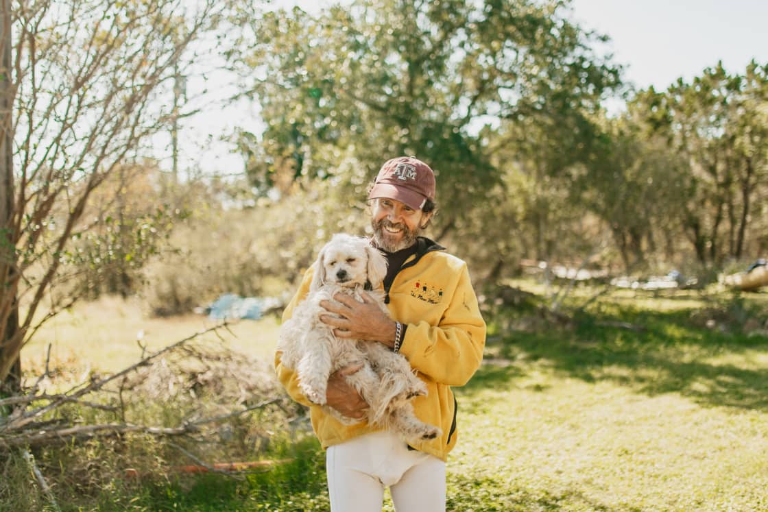 Host, John, and his pup!