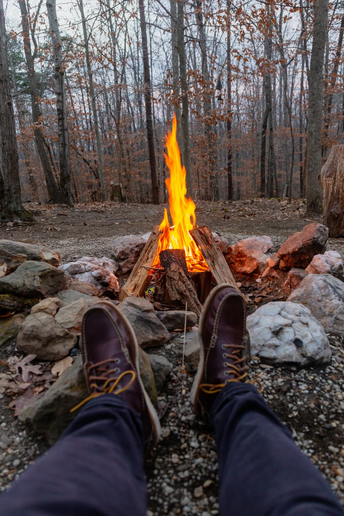The fire is the main comfort of camp, whether in summer or winter. - Henry David Thoreau