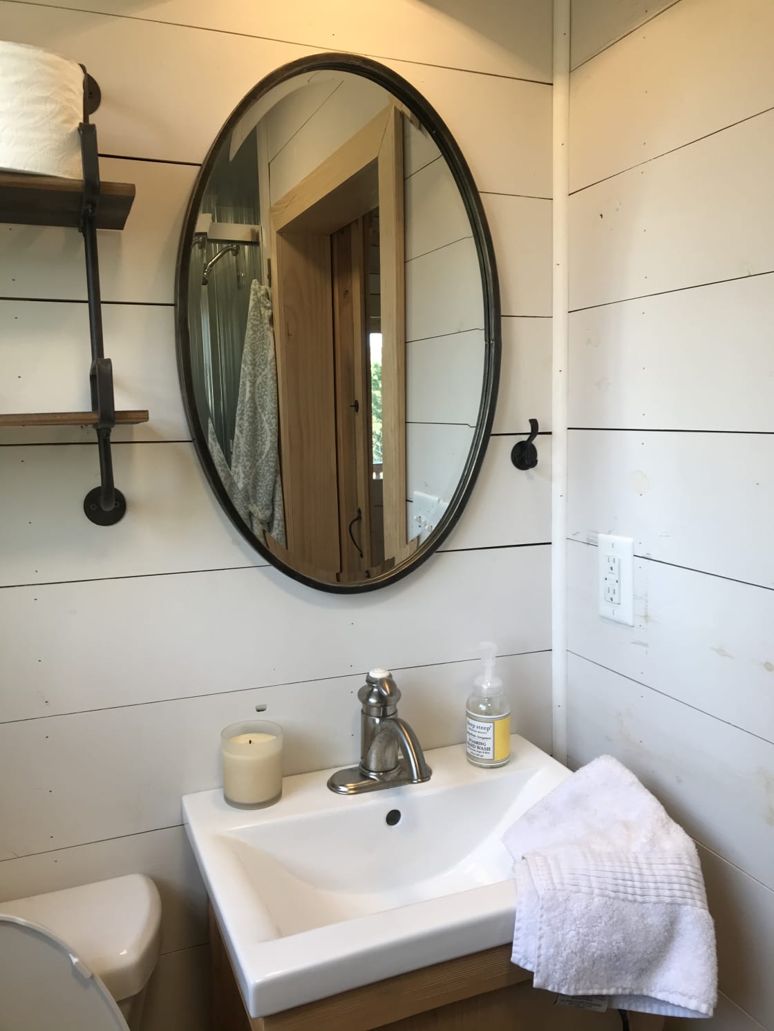 Clean and lovely, our shared bathroom has several amenities for you to enjoy: hair drier, shampoo, soap and a few essentials you might have missed.  