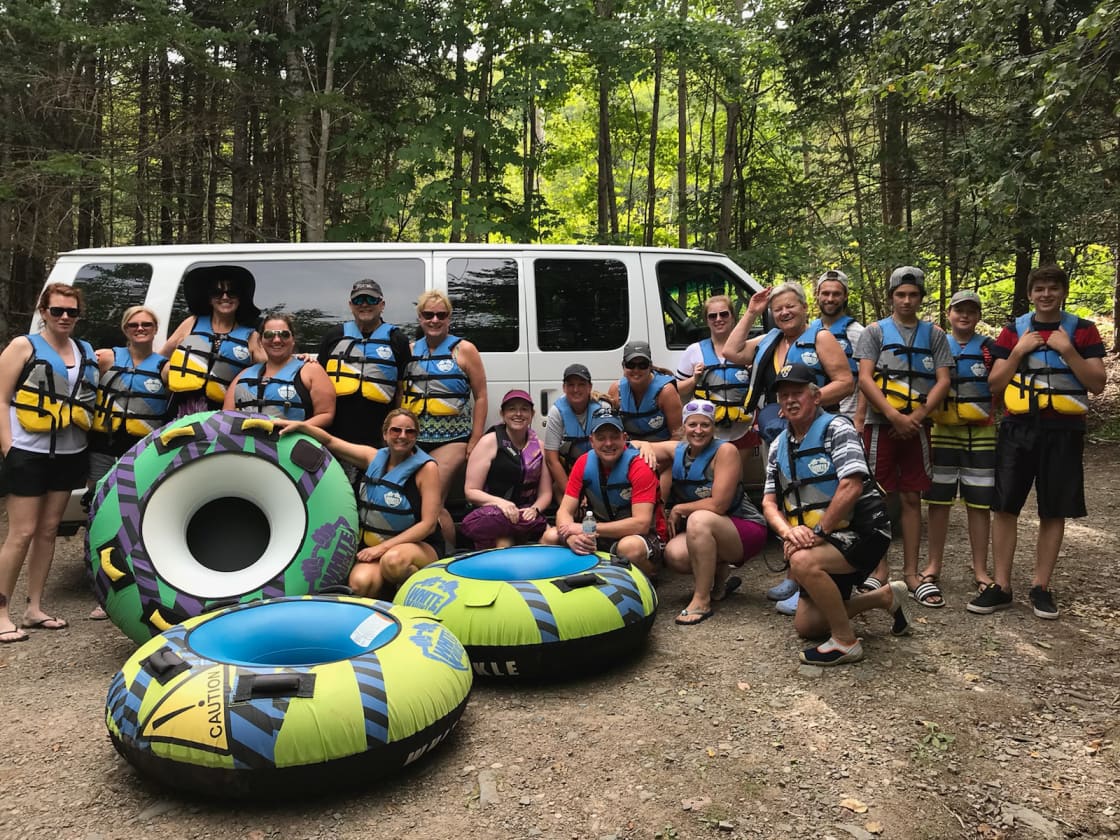 River tubing is just one of the activities that we operate on site.