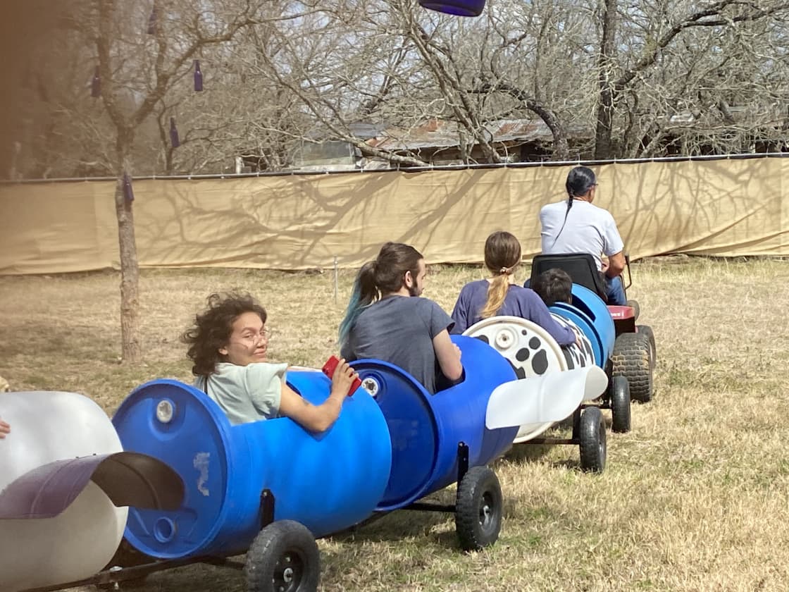 Every age likes our Barrel Train.
