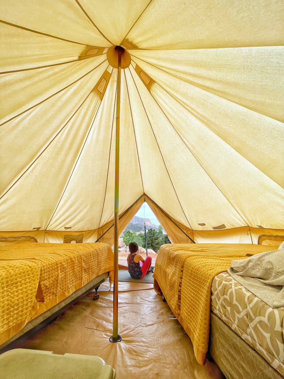 We have cozy tents perfect for your family. Each tent has access to electricity, AC, Heater, and WiFi!