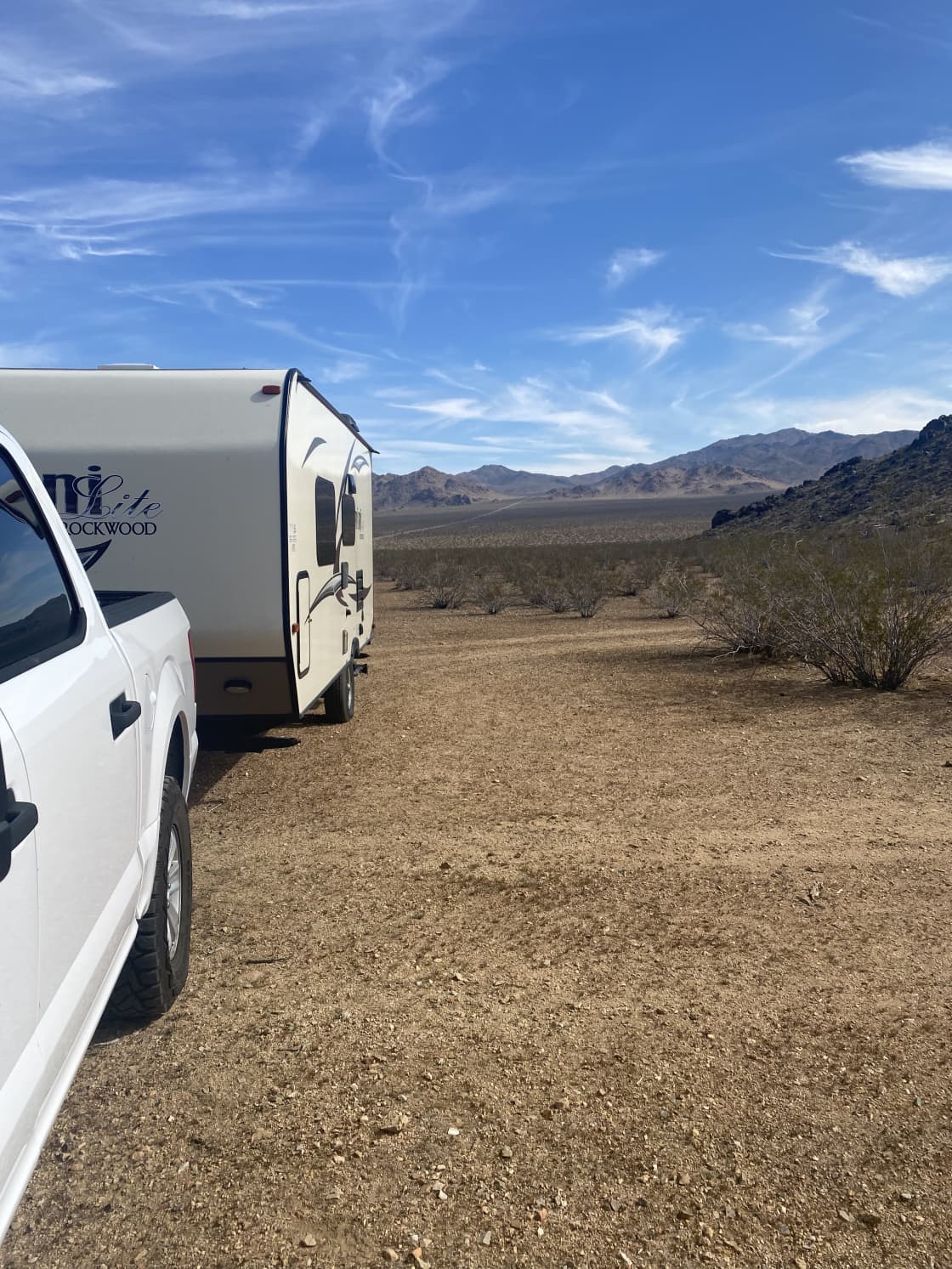 Mojave Moonlight Camping