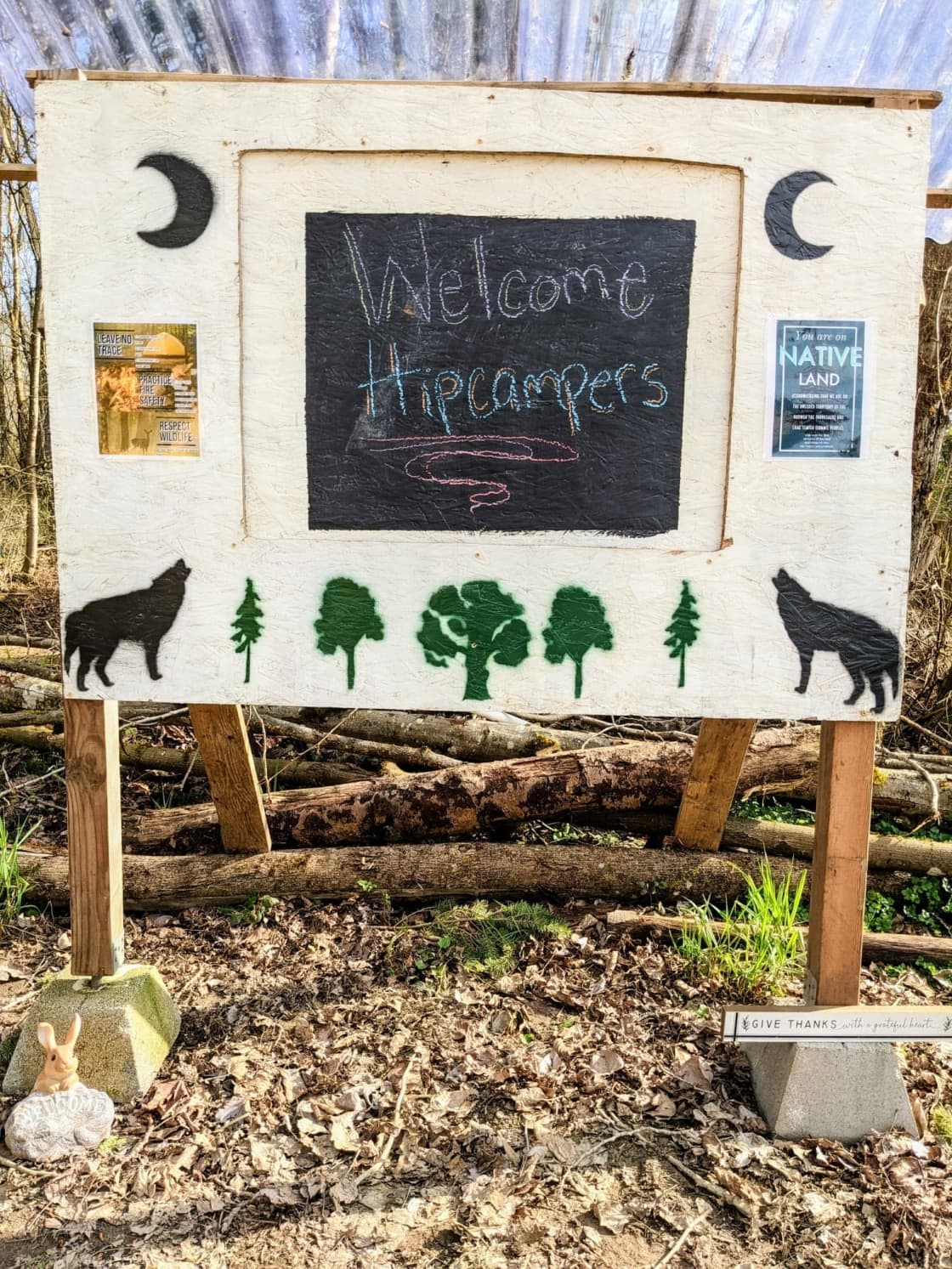 This is our welcome board for any important messages, but most importantly, to welcome you!