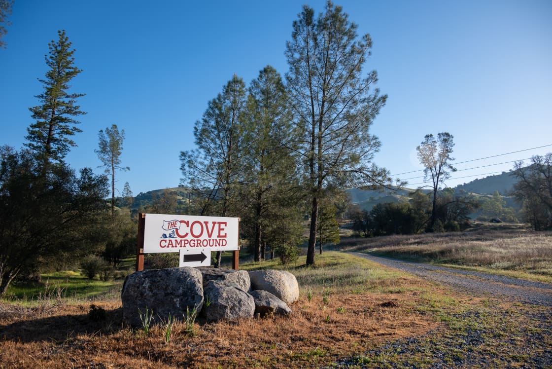 The Cove Campground Entrance