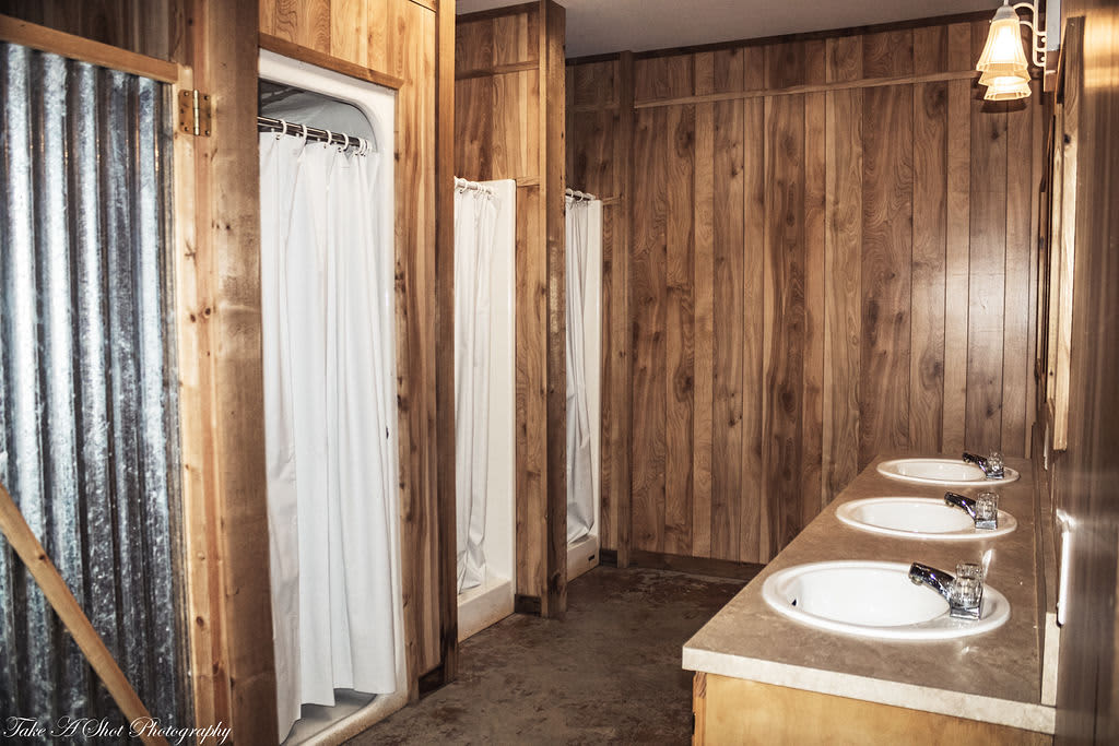 Dorm Restrooms - 3 stalls, 3 showers, 3 sinks