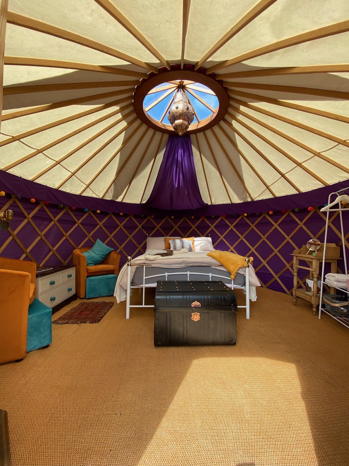 Inside the Yurt