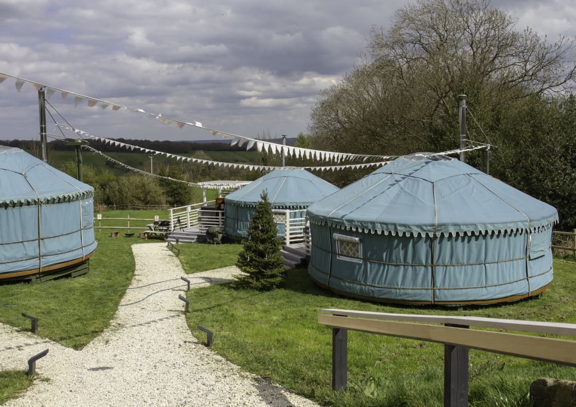 All three yurts 
