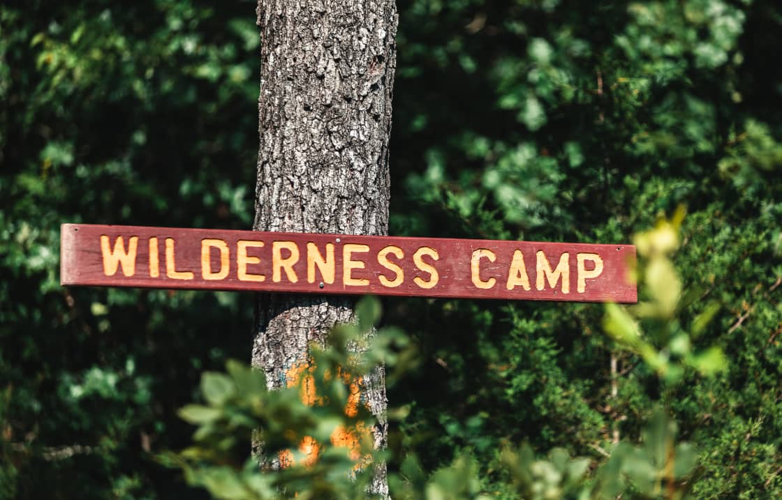 Wilderness camp area