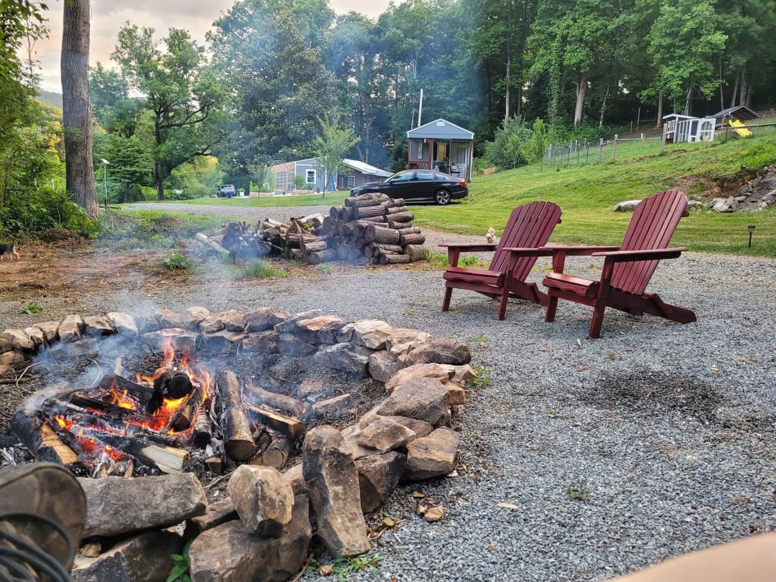 Where friends and marshmallows get toasted. 