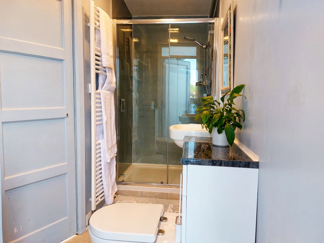 Private contemporary shower room