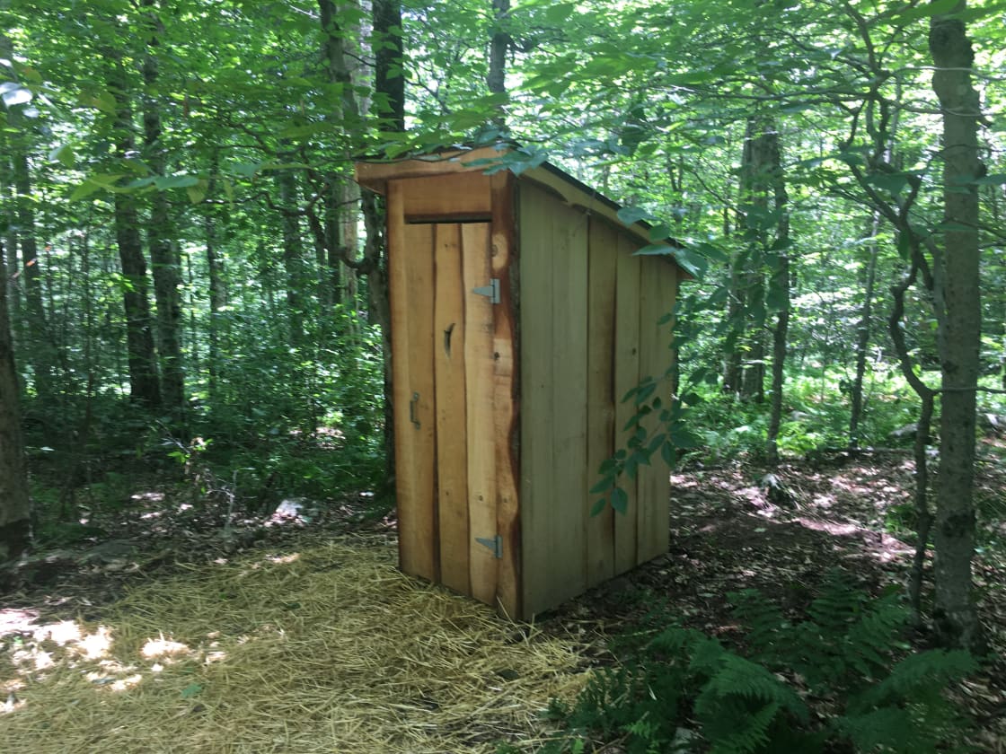 Composting toilet between Mountain Brook and High Meadow Campsites.