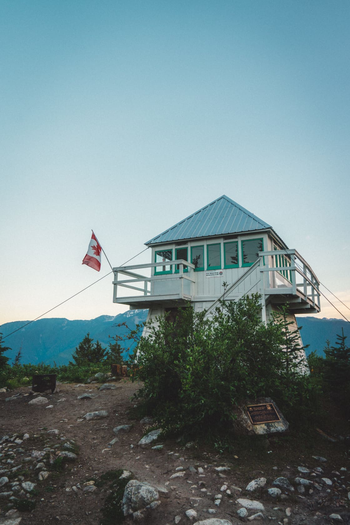Nahatlatch Fire Lookout, about a half hour drive up a gnarly, steep logging road. 