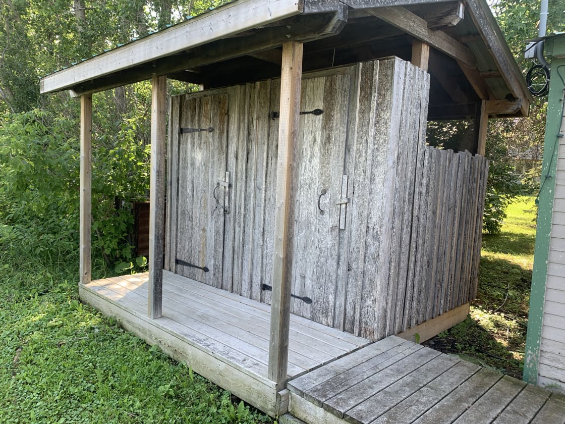 Shower and Toilet House.