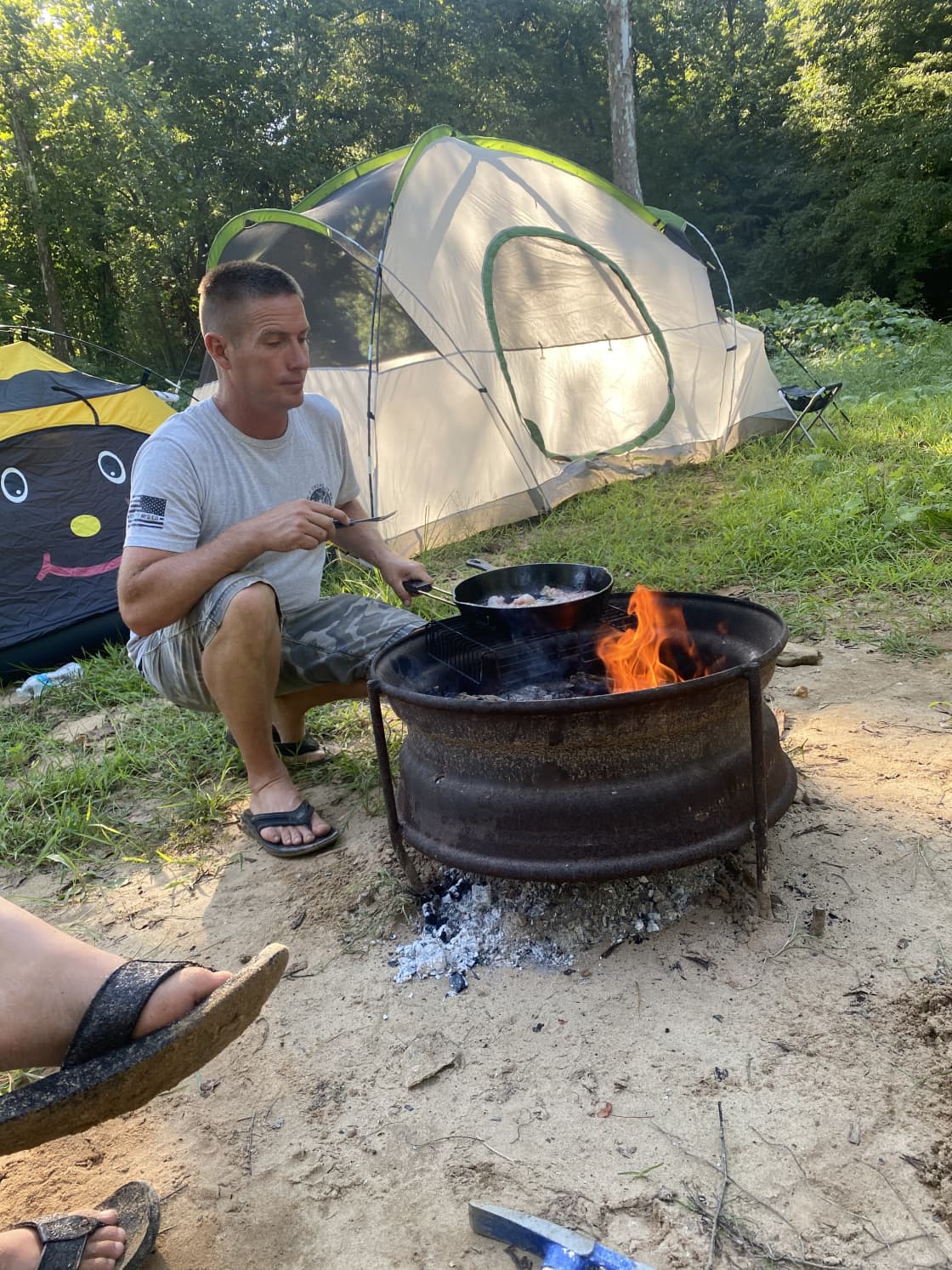 Breakfast on the campfire 