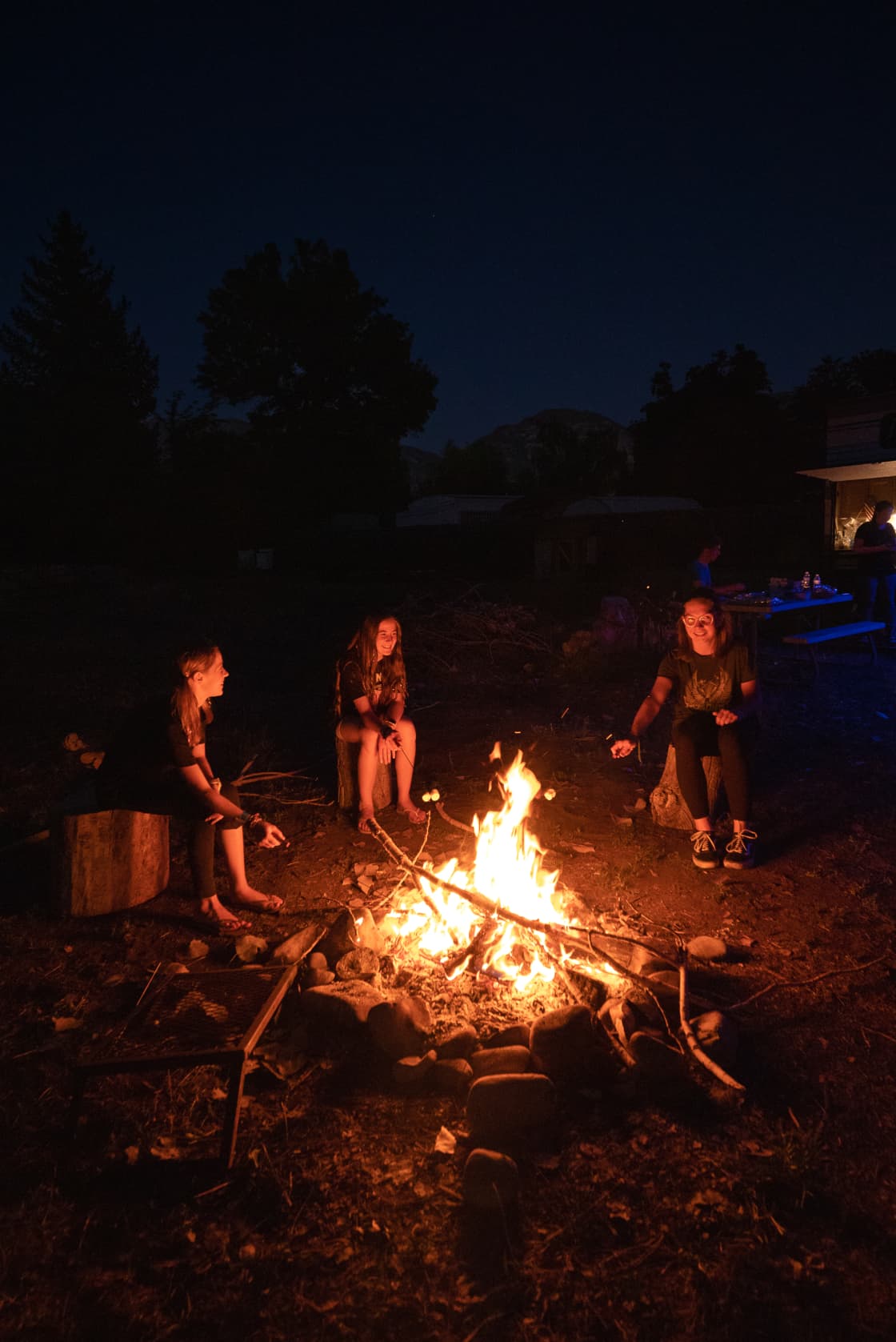 Campfire on the property.  Please check local/campsite restrictions prior to starting a fire. 