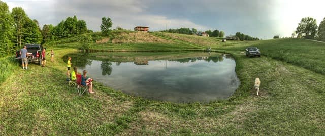 View of the 1 acre pond