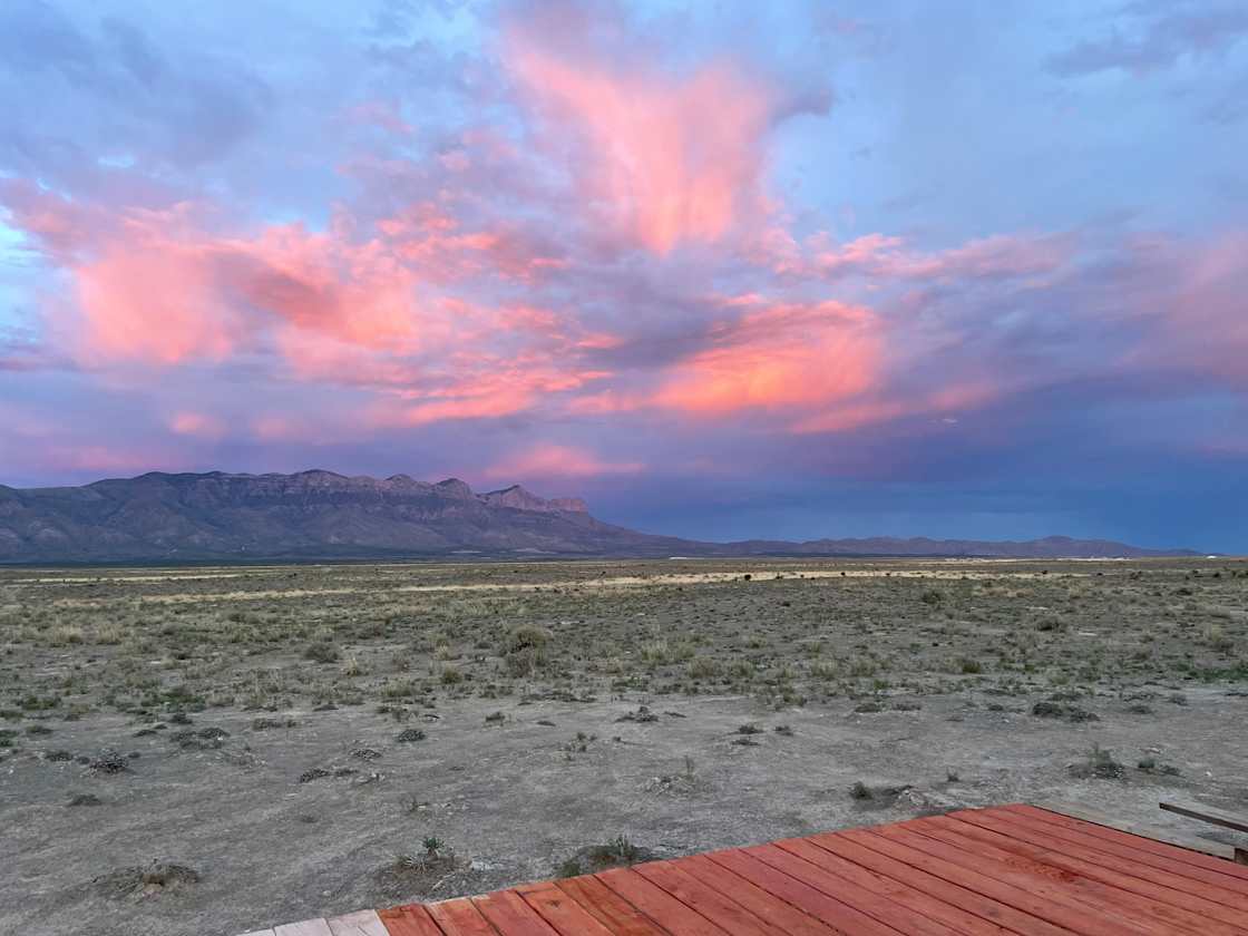 Campsite with deck near Dell City Hipcamp in Dell City, Texas