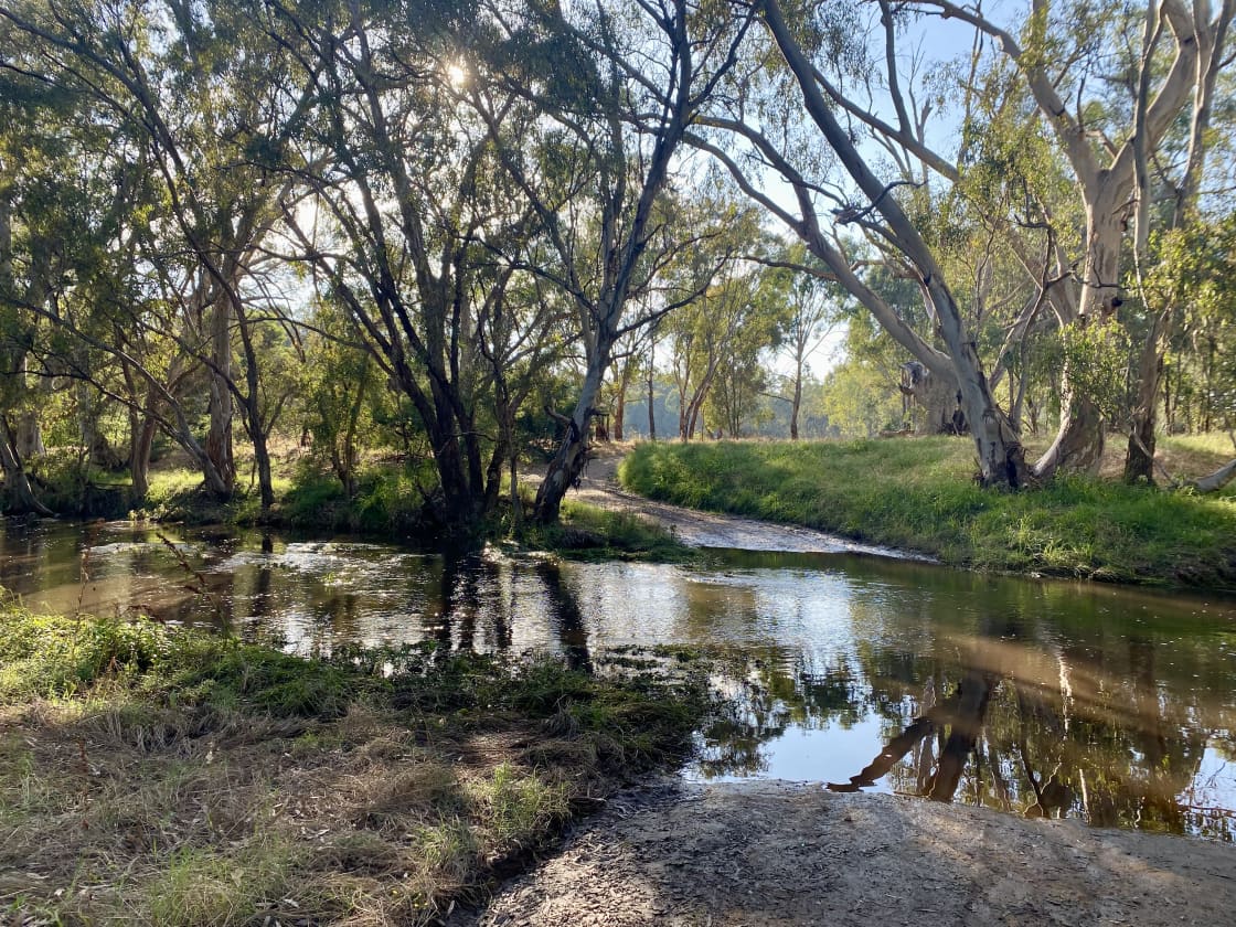 Walk along the beautiful Black Dog Creek which borders the property. 