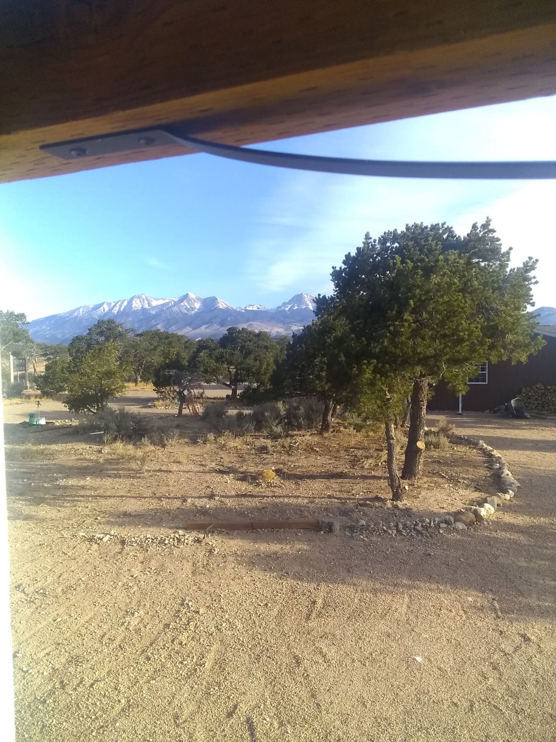 View looking north from Tiny house.