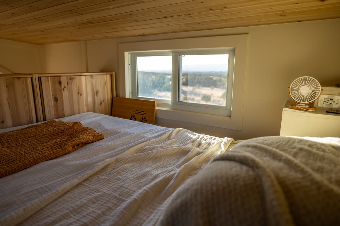 The view from every window is unbeatable, but there is nothing like waking up to a mountain view right from your pillow